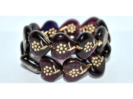 Hearts - beads 18x17mm