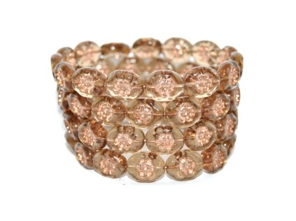 Flowers in oval 14x11mm - Pressed beads