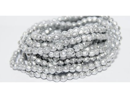 Shaped round beads 4mm