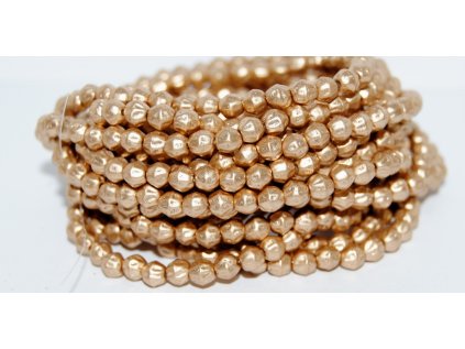 Shaped round beads 4mm