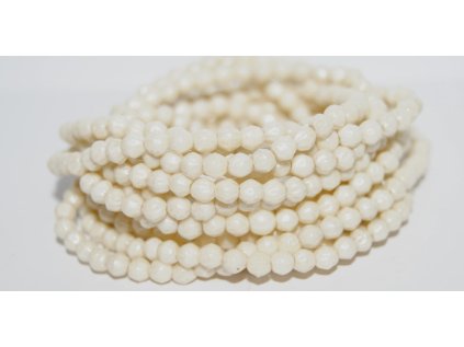 Shaped round beads 4mm