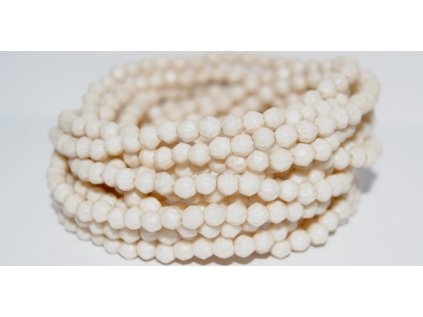 Shaped round beads 4mm