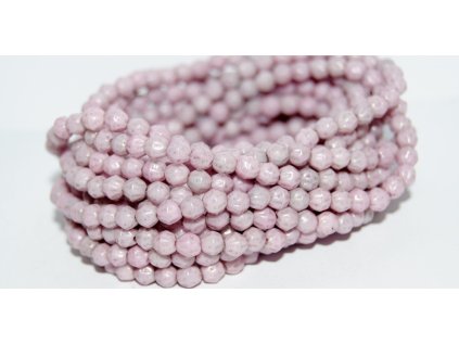 Shaped round beads 4mm