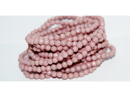 Shaped round beads 4mm