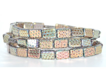 Rectangles - 12x8mm - Pressed beads