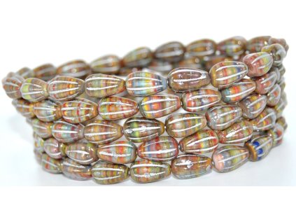 Pressed Beads - 13x8mm