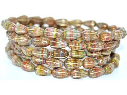 Pressed Beads - 13x8mm