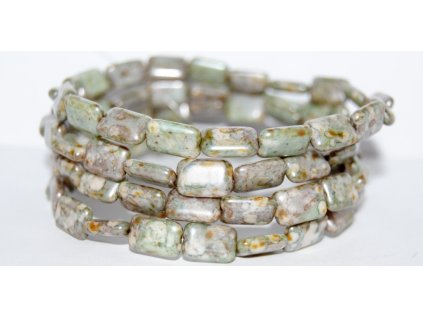 Rectangles - 12x8mm - Pressed beads