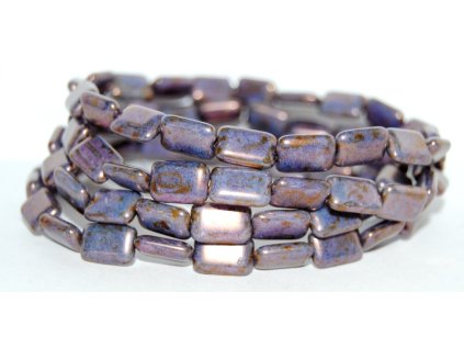 Rectangles - 12x8mm - Pressed beads