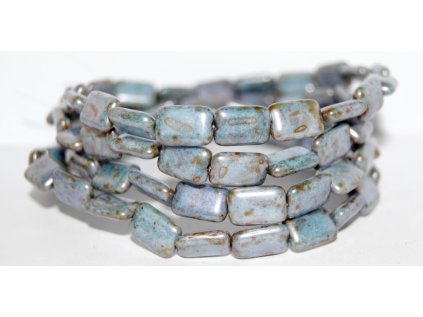 Rectangles - 12x8mm - Pressed beads