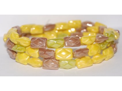 Mačkané perle - 12x8 mm