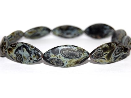 Pressed beads - Ovals 36x18mm