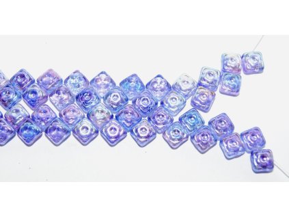 Tile with flower-Squares-2hole