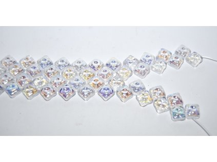 Tile with flower-Squares-2hole