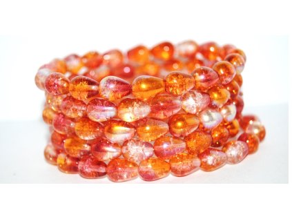 Pears 10x8mm CRACKLE