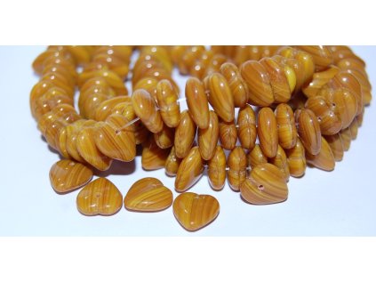 Pressed - Hearts - 11x12mm