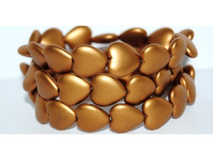 Pressed beads -Heards 16x15mm