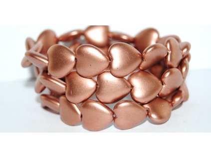 Pressed beads -Heards 16x15mm