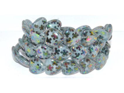 Pressed beads -Heards 16x15mm