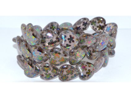 Pressed beads -Heards 16x15mm