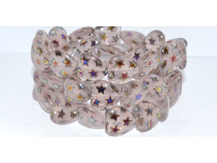 Pressed beads -Heards 16x15mm