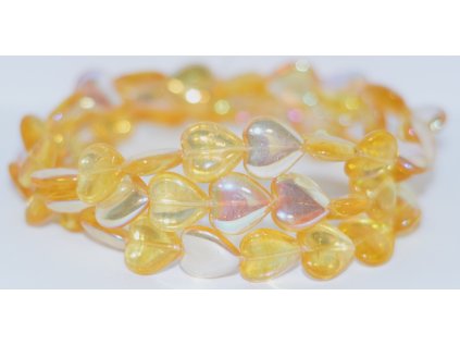 Pressed beads -Heards 16x15mm