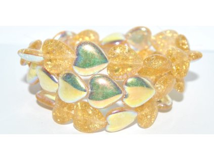 Pressed beads -Heards 16x15mm