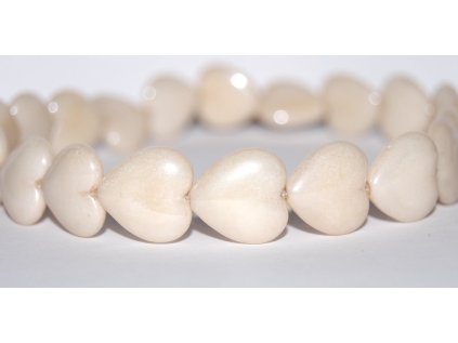 Pressed beads -Heards 16x15mm