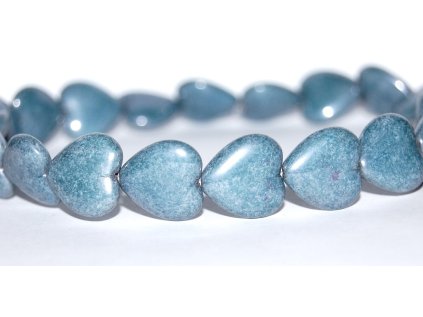 Pressed beads -Heards 16x15mm