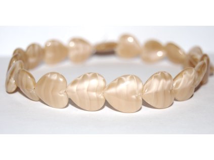 Pressed beads -Heards 16x15mm