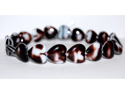 Pressed beads -Heards 16x15mm
