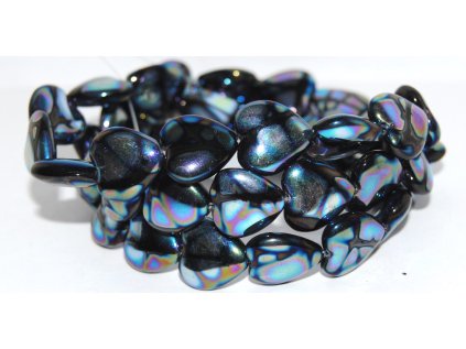 Pressed beads -Heards 16x15mm