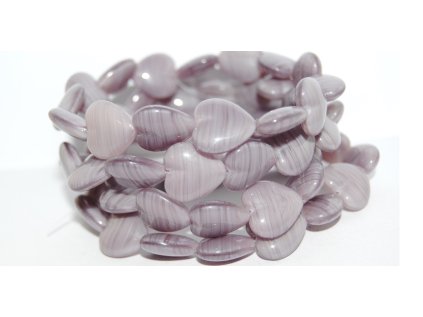 Pressed beads -Heards 16x15mm