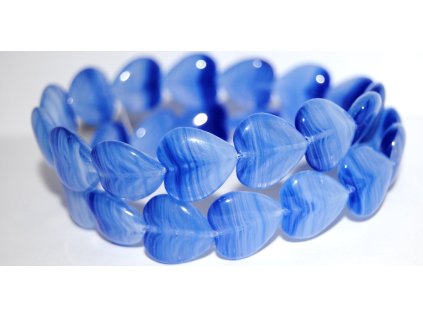 Pressed beads -Heards 16x15mm