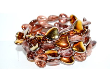 Pressed beads -Heards 16x15mm