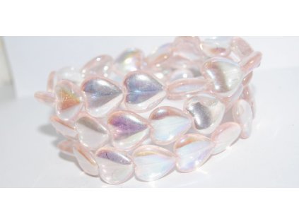 Pressed beads -Heards 16x15mm