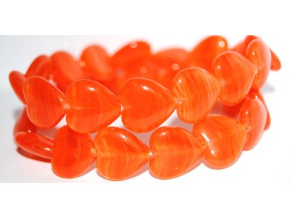 Pressed beads -Hearts 16x15mm