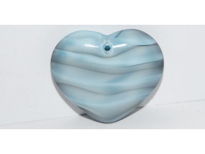 Pressed beads - Hearts - 29x24mm