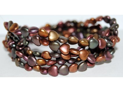 Pressed beads- Hearts 8mm