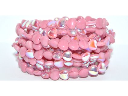 Pressed beads- Hearts 8mm