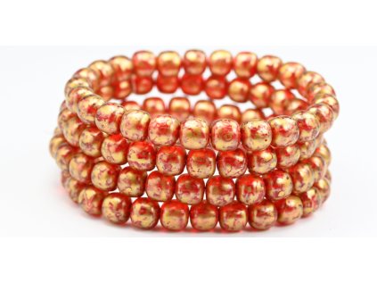 Pressed beads - 9x8mm