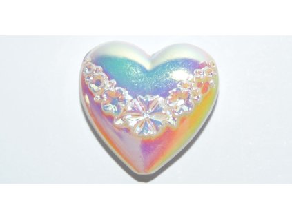 Doublet - Hearts -19x20mm (cream)