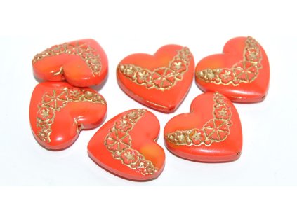 Doublet - Hearts -19x20mm