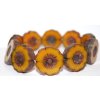 Hawaii flowers 22mm - Table cut beads