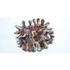 Pressed beads -ears- 18x9mm