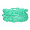 Fish - beads 25x12mmURANIUM GLASS