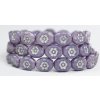 Flowers in oval 14x11mm - Pressed beads