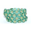Flowers in oval 14x11mm - Pressed beads