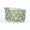 Flowers in oval 14x11mm - Pressed beads