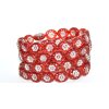 Flowers in oval 14x11mm - Pressed beads